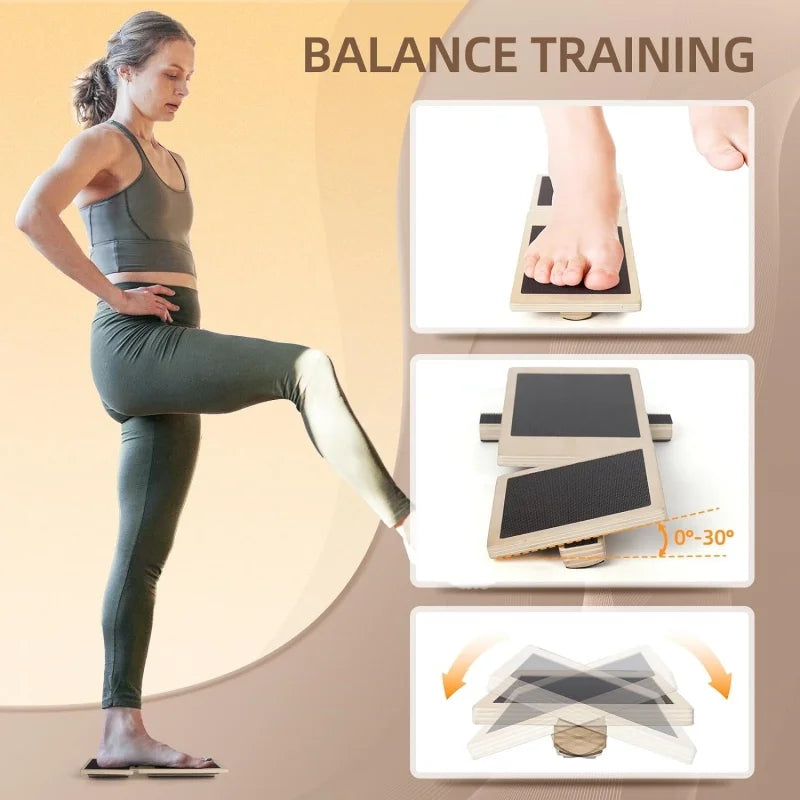 OMVLA™ Balance Board - Tabla de Equilibrio para Rehabilitación de Tobillo
